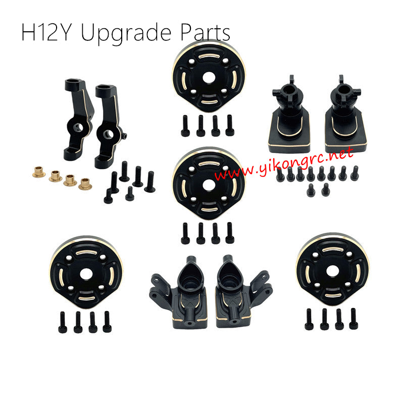 MJX Hyper Go H12Y Upgrade Parts Steering Cup C Seat Rear Cup Gear Cover brass