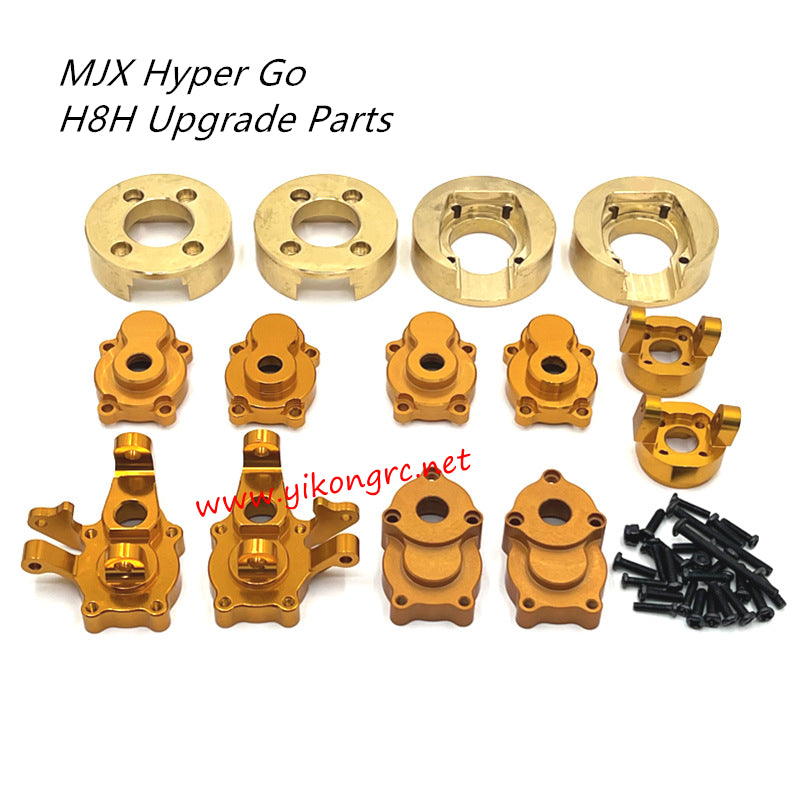 MJX Hyper Go H8H Upgrade Parts Counterweight, Front Rear Cup and C-Seat GOLD