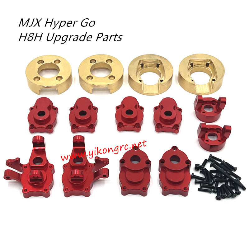 MJX Hyper Go H8H Upgrade Parts Counterweight, Front Rear Cup and C-Seat RED