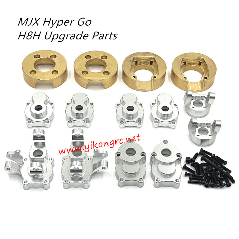MJX Hyper Go H8H Upgrade Parts Counterweight, Front Rear Cup and C-Seat SILVER