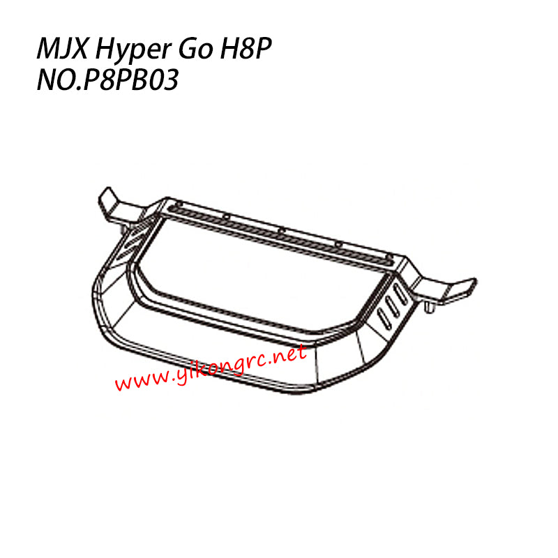 MJX Hyper Go H8P Parts Body Shell Front Cover P8PB03