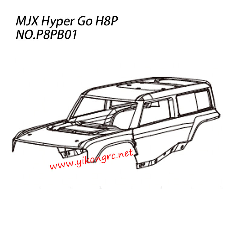 MJX Hyper Go H8P Parts Body Shell P8PB01