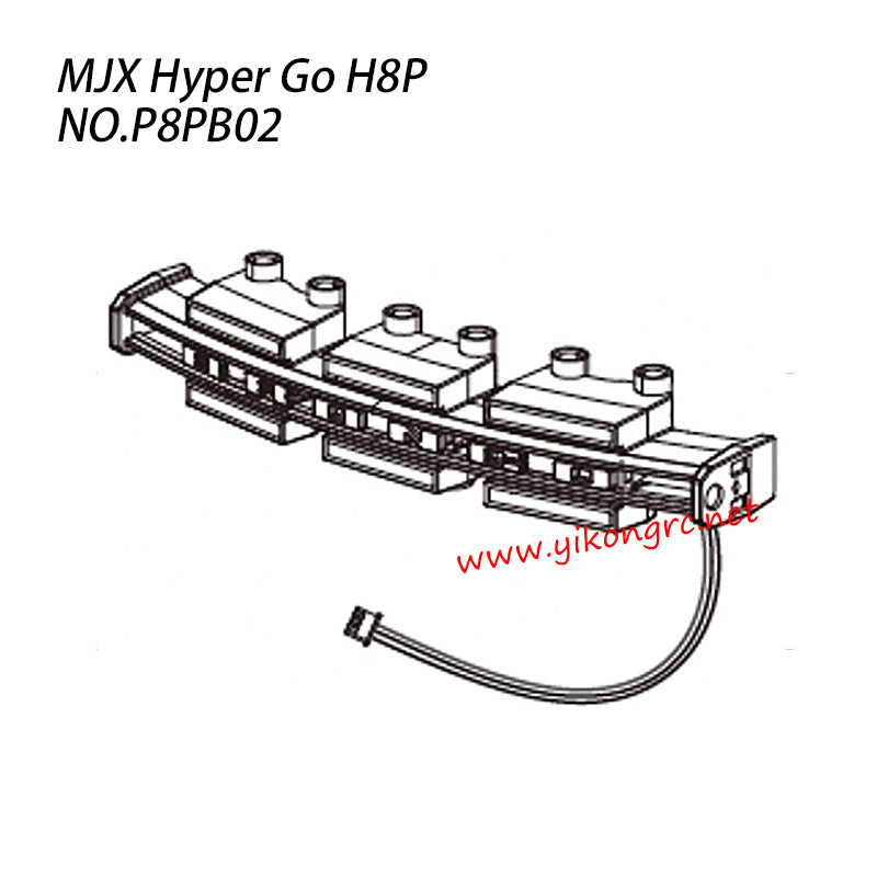 MJX Hyper Go H8P Parts Headlight Assembly P8PB02