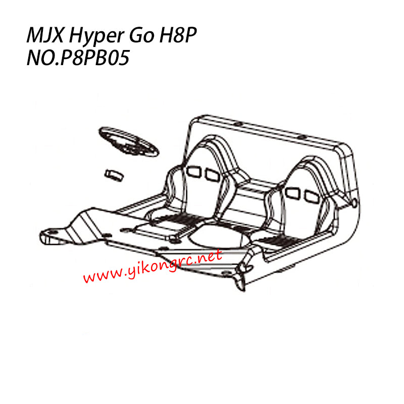 MJX Hyper Go H8P Parts Interior Trim P8PB05