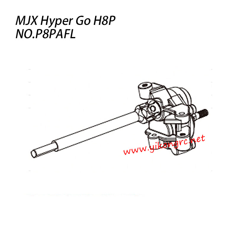 MJX Hyper Go H8P RC Crawler Parts Left Front Door Axle Assembly P8PAFL