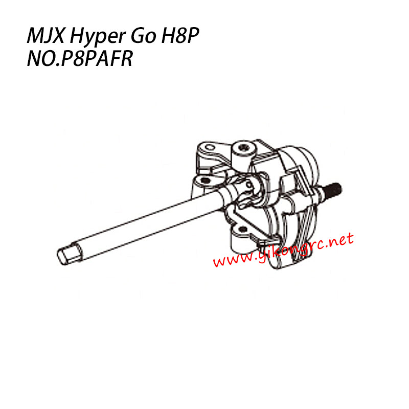 MJX Hyper Go H8P RC Crawler Parts Right Front Door Axle Assembly P8PAFR