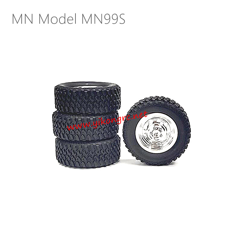 MN Model MN99S Parts Tires Assembly Silver