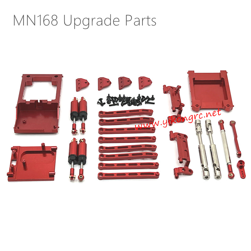 MN-RC MN168 Upgrade Parts Shock Tie Rod Kit Red