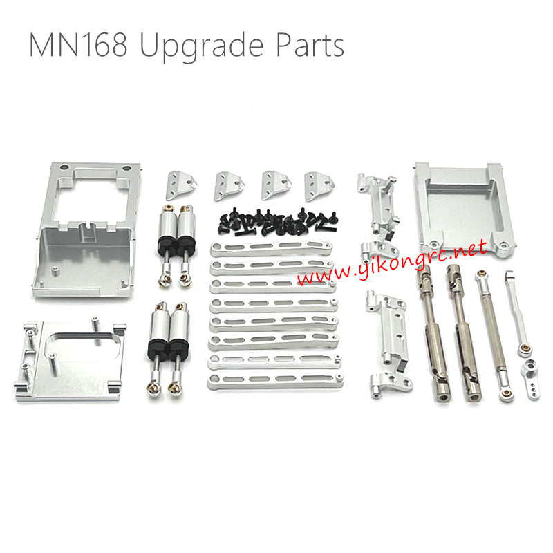 MN-RC MN168 Upgrade Parts Shock Tie Rod Kit Silver