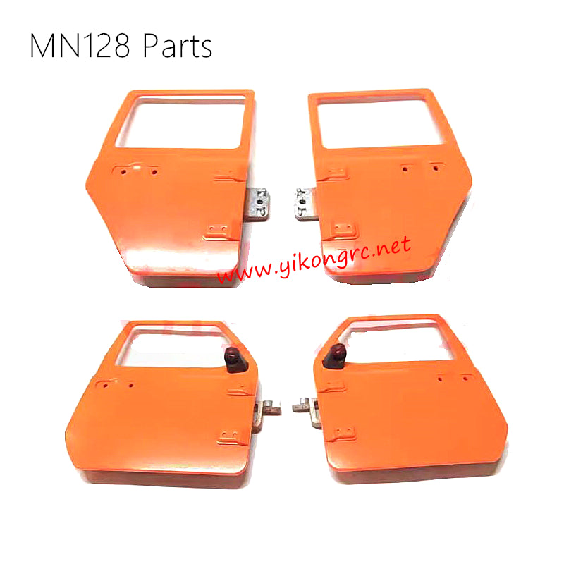 MN-RC MN128 RC Car Parts Front and Rear Door 128A-04 orange