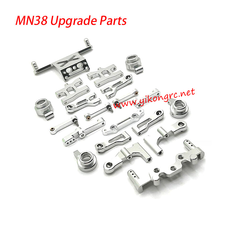 MN-RC MN38 RC Car Upgrade Parts Metal Kit silver