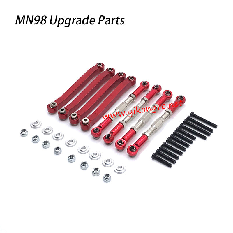 MN-RC MN98 RC Car Upgrade Parts Ball Joint Rod red