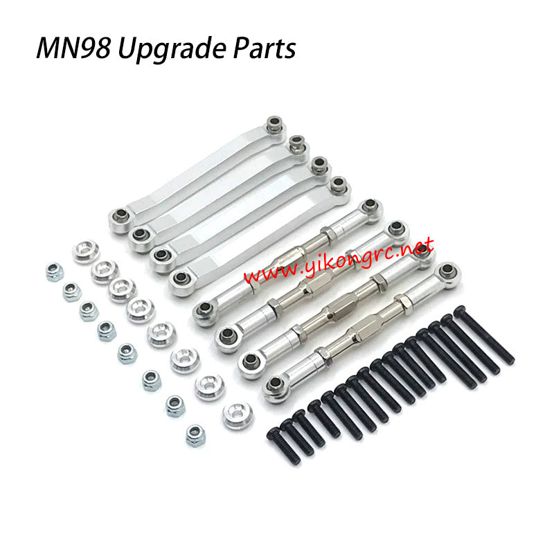MN-RC MN98 RC Car Upgrade Parts Ball Joint Rod silver