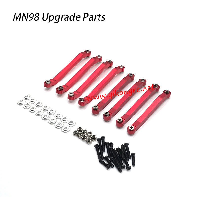 MN-RC MN98 RC Car Upgrade Parts Fixed Linkage red 8 pcs