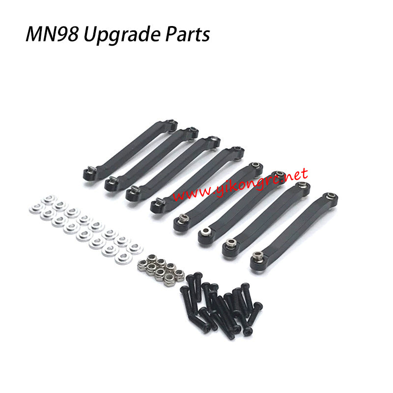 MN-RC MN98 RC Car Upgrade Parts Fixed Linkage black metal