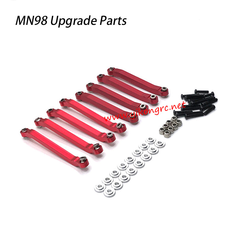 MN-RC MN98 RC Car Upgrade Parts Fixed Linkage red