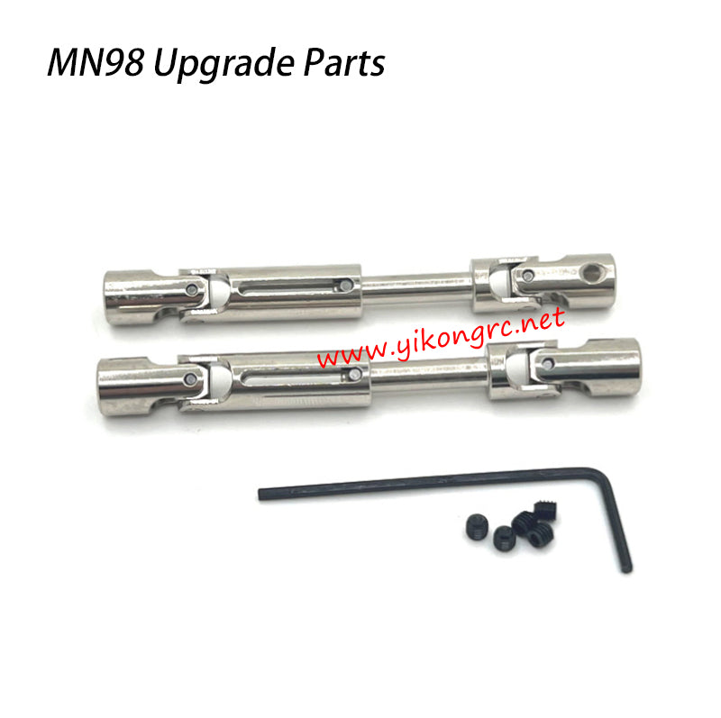 MN-RC MN98 RC Car Upgrade Parts Front-Rear Drive Shaft silver