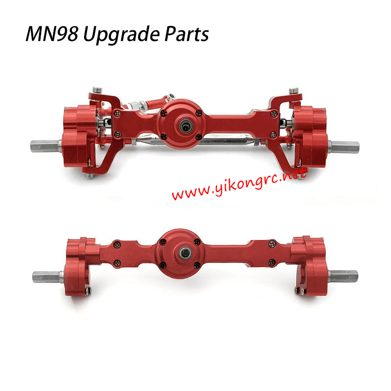 MN-RC MN98 RC Car Upgrade Parts Front and Rear Door Bridges red