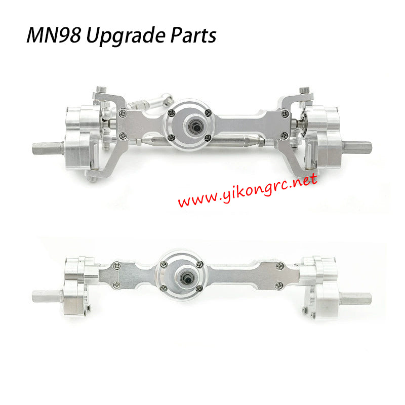 MN-RC MN98 RC Car Upgrade Parts Front and Rear Door Bridges silver