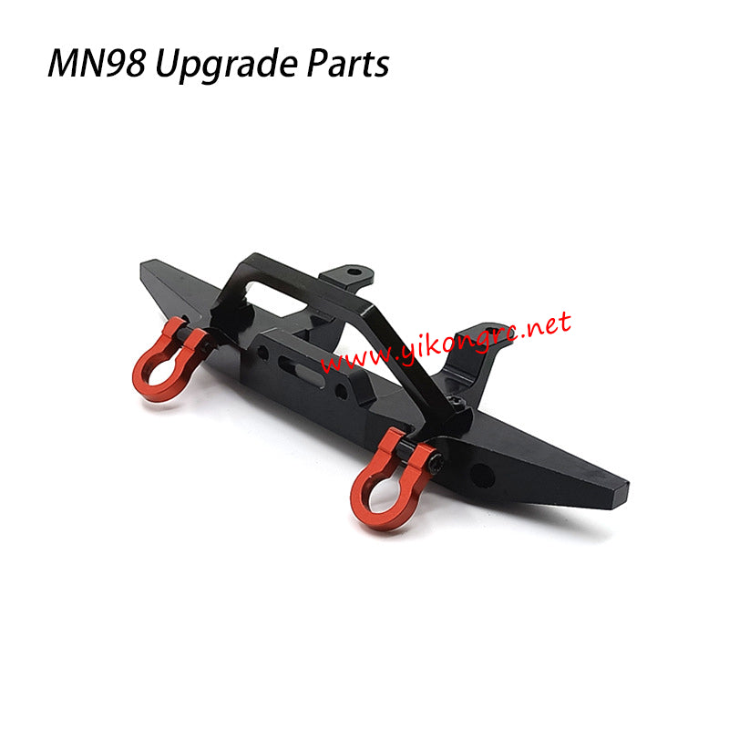 MN-RC MN98 RC Car Upgrade Parts Metal Upgraded Front Bumper black