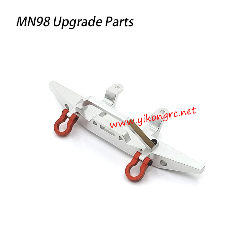 MN-RC MN98 RC Car Upgrade Parts Metal Upgraded Front Bumper silver