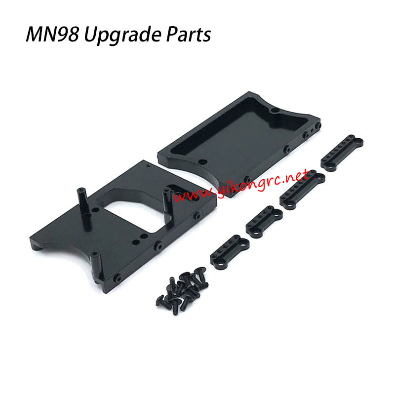 MN-RC MN98 RC Car Upgrade Parts Servo compartment tail beam black