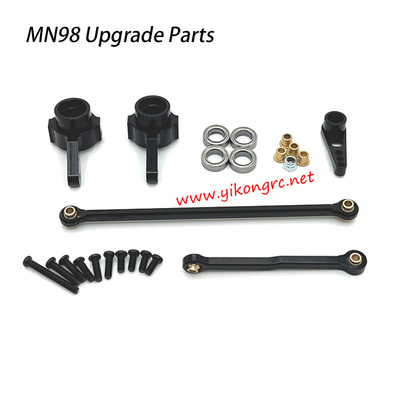 MN-RC MN98 RC Car Upgrade Parts Steering Cup Steering Rod black