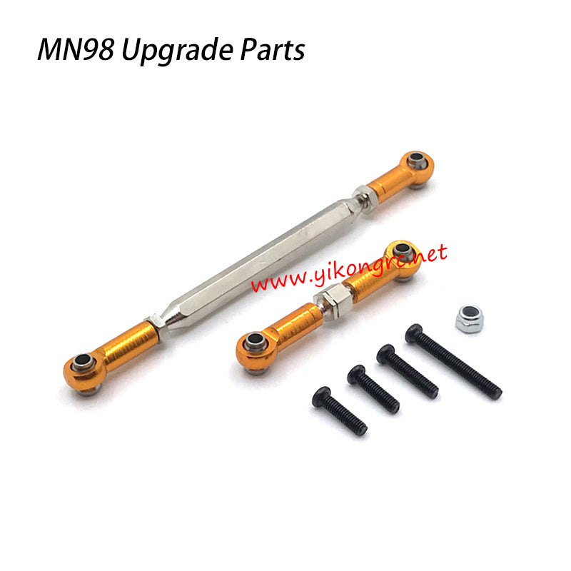 MN-RC MN98 RC Car Upgrade Parts Steering Gear Linkage gold