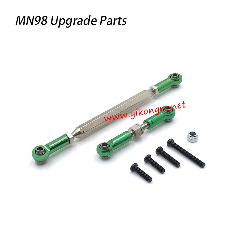 MN-RC MN98 RC Car Upgrade Parts Steering Gear Linkage green