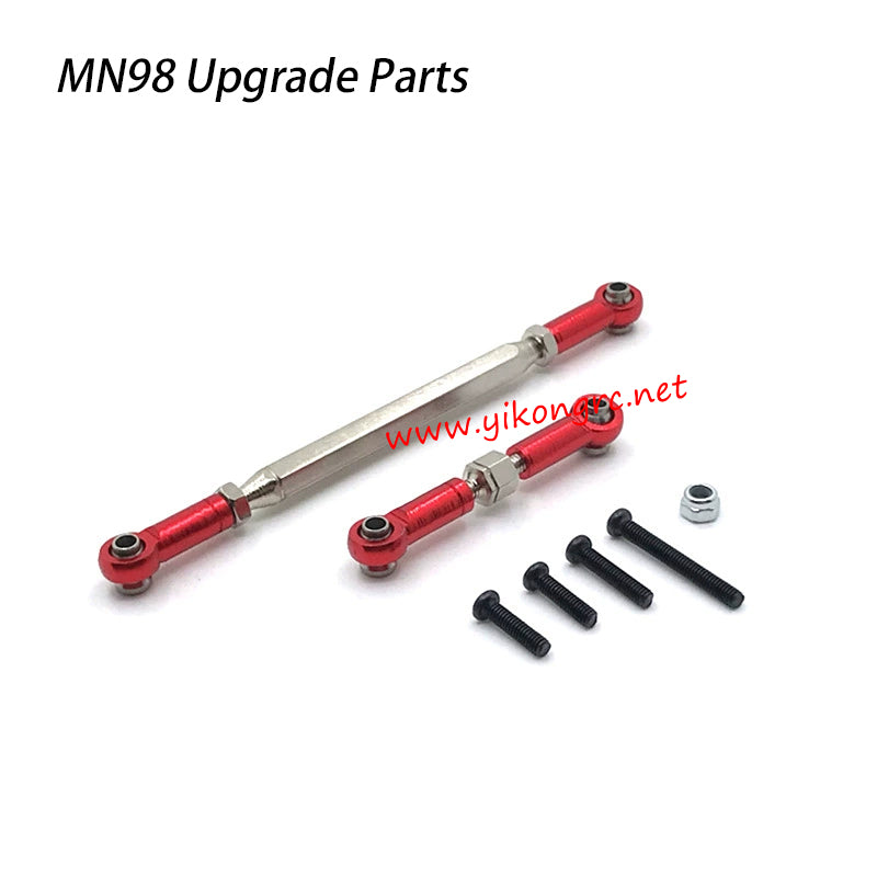MN-RC MN98 RC Car Upgrade Parts Steering Gear Linkage red