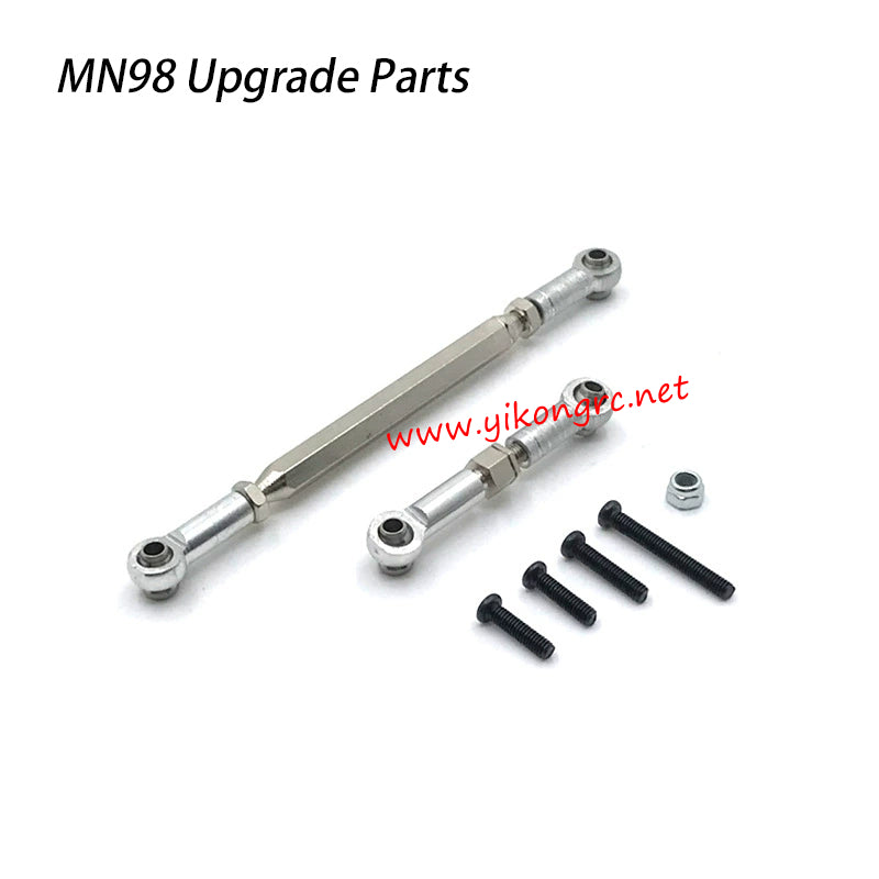 MN-RC MN98 RC Car Upgrade Parts Steering Gear Linkage silver