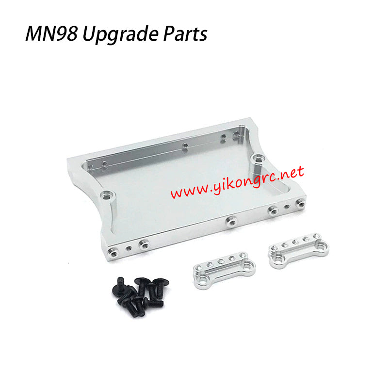 MN-RC MN98 RC Car Upgrade Parts Suspension Bracket Metal Tail Beam silver