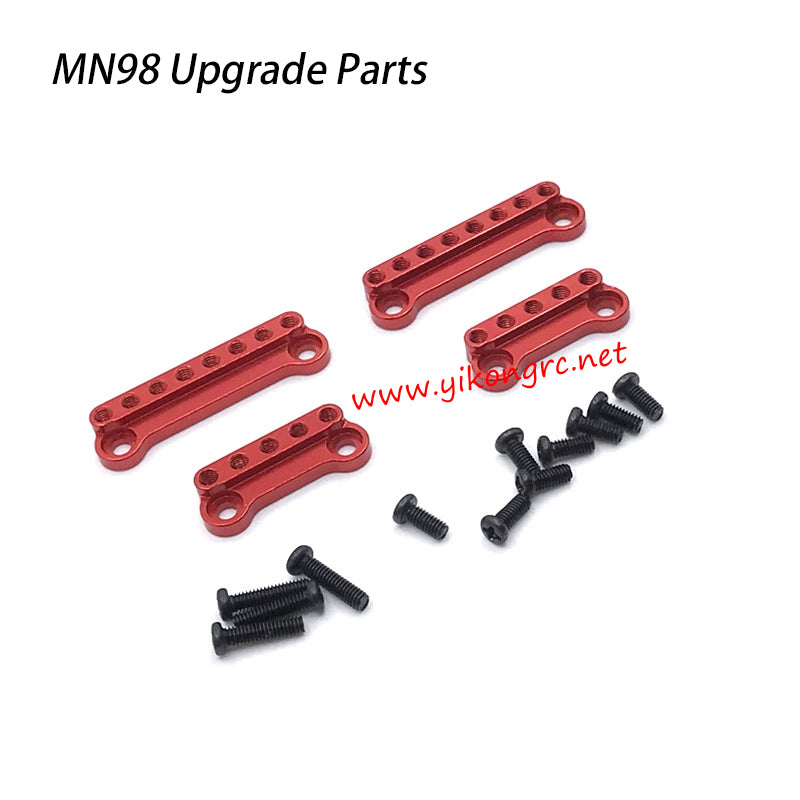 MN-RC MN98 RC Car Upgrade Parts Suspension Bracket red with screws