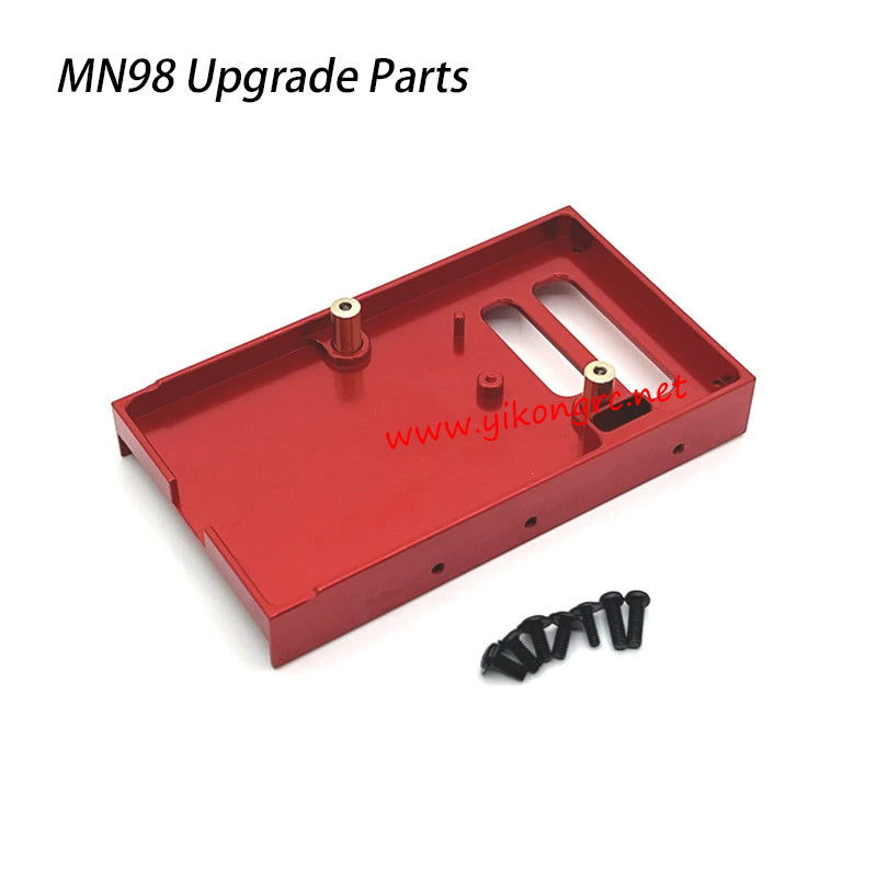 MN-RC MN98 RC Car Upgrades PCB mounting bracket (Front compartment) red