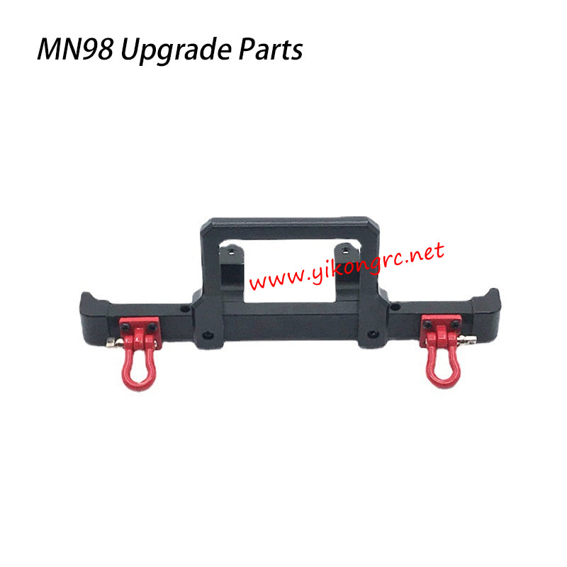 MN-RC MN98 RC Truck Upgrades Metal Bumper Front Collision Protection black