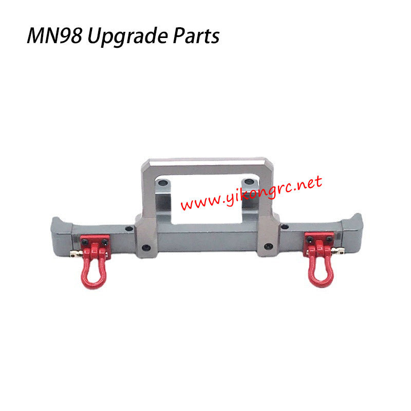 MN-RC MN98 RC Truck Upgrades Metal Bumper Front Collision Protection titanium