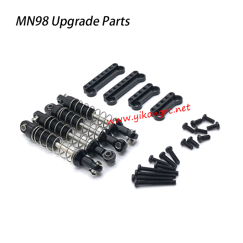 MN-RC MN98 RC Truck Upgrades Metal Shock Absorber Mount black