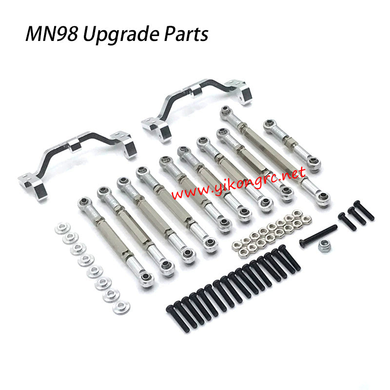 MN-RC MN98 RC Truck Upgrades Rod Mount, Rod silver