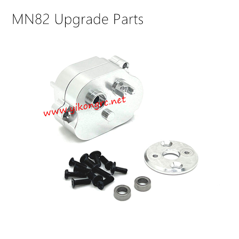 MN-RC MN 82 Upgrades Gearbox Cover and Motor Holder silver