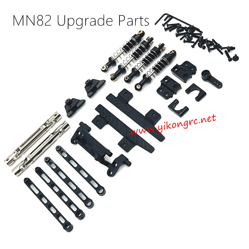 MN-RC MN 82 Upgrades Metal Upgrade Accessory Set black