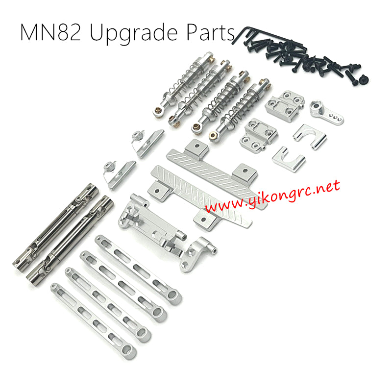 MN-RC MN 82 Upgrades Metal Upgrade Accessory Set silver