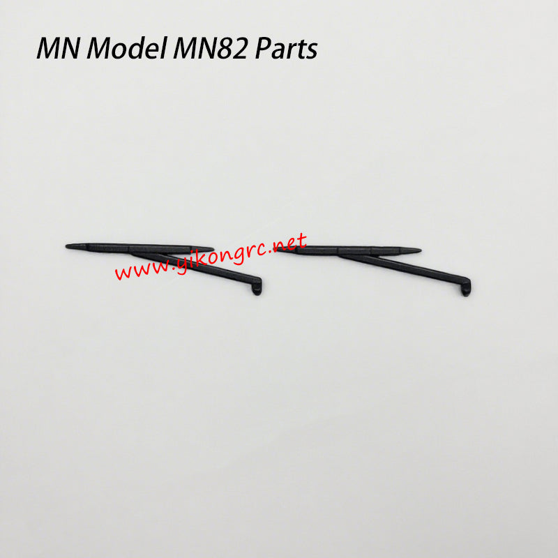 Two black wiper blades labeled 'MN Model MN82 Parts' on a white background with a red watermark.