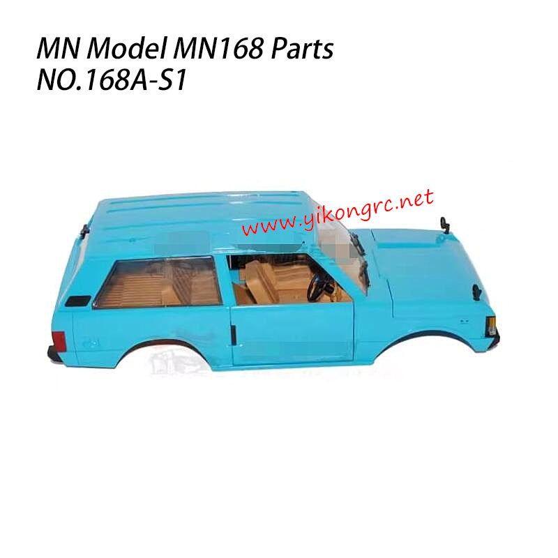 MN MODEL MN168 Parts Car Shell With Led 168A-S1  blue