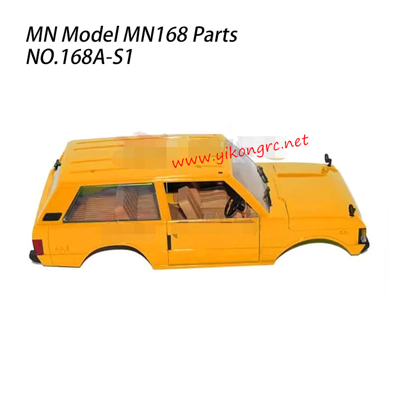 MN MODEL MN168 Parts Car Shell With Led 168A-S1  yellow