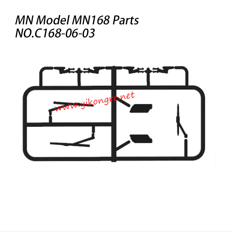 MN MODEL MN168 RC Crawler Parts Car Shell Sticker C168-06-03