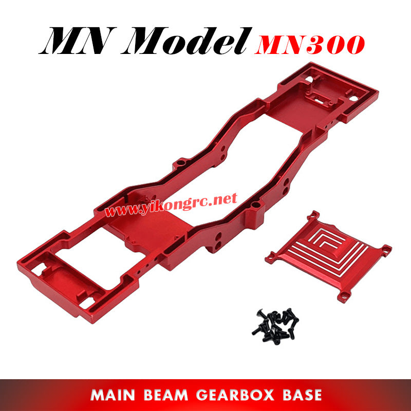 MN MODEL MN300 RC Car Upgrade Parts Main Beam Gearbox Base RED