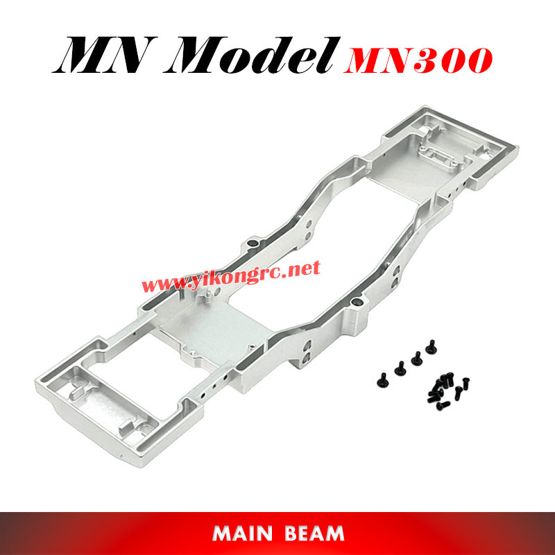 MN MODEL MN300 RC Car Upgrade Parts Main Beam silver
