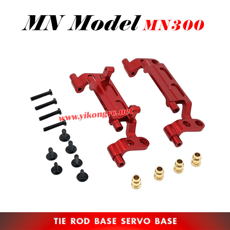 MN MODEL MN300 RC Car Upgrade Parts Tie Rod Mount / Servo Mount red