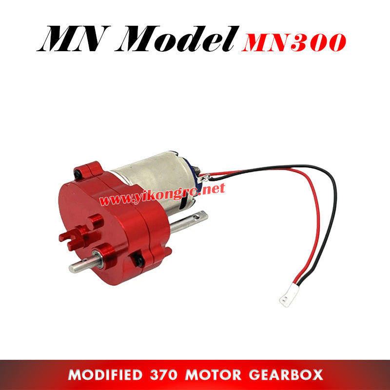 MN MODEL MN300 RC Crawler Upgrade Parts Modified 370 Motor Gearbox red