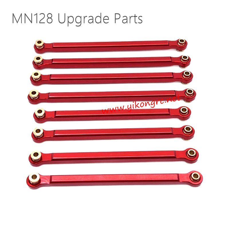 MN Model MN-128 Upgrade Parts Chassis Mounting Rods red